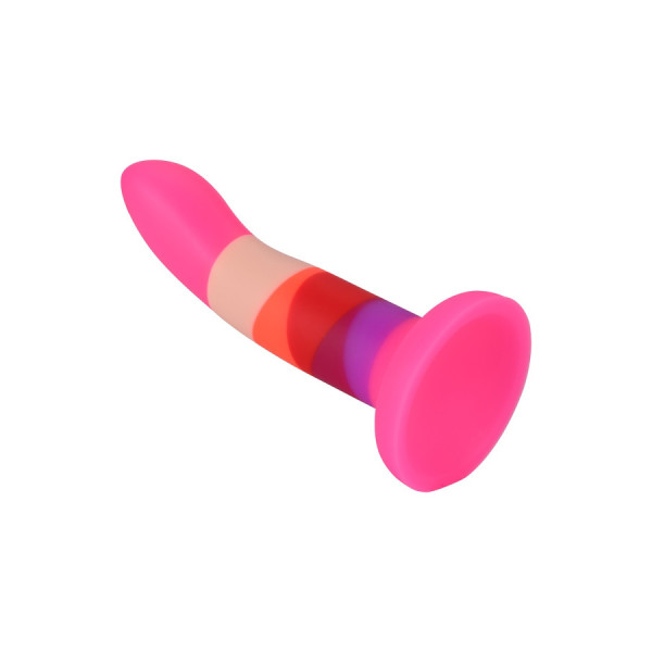 Gode ventouse 6 couleurs rose 